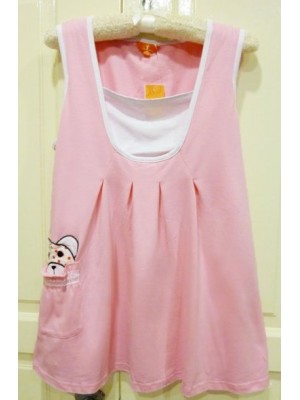 JS313001*Teddy Pink Maternity & Nursing Top